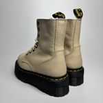 Dr. Martens Jadon III Leather Platform Combat Boots in Vintage Taupe Pisa Photo 3