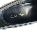 Calvin Klein Jeanine Black Leather Stiletto Ankle Booties High Heels Size 7.5 Photo 6