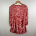 Poupette St Barth Tesorino Mini Dress Size S/M Tunic Flowy Resort Beachy Boho Red Size M Photo 5