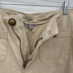 Ophelia Roe  Cream Cropped Pants Cotton Size 10 Boho Casual Photo 5