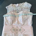 Women’s Pink Tea Length Mother of the Bride Groom Corset Back Dress Size 10 NWOT Photo 10