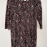 Soma Animal Print Soft Night Shirt Nightie Top 1/2 Sleeve Brown Black Cheetah Photo 0