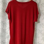 Orvis -Perfect Relaxed V-Neck Cap Sleeve Tee EUC Photo 2