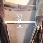 New York and Company Velour Long Sleeve Zip Front Camo Print Sweatshirt Sz XL Photo 2