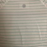 Athleta  Green Striped T-Shirt Size XS Photo 2