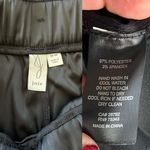 Joie  Cropped Pants Elastic Waist Satin Charmeuse Black Belted Medium NWOT Photo 3