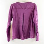 Lululemon  Belle Long Sleeve French Terry Pullover Top Heathered Red Grape Small Photo 4