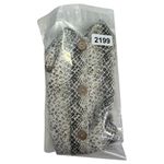 Karlie Top Womens Small Ivory Snake Button Front Spaghetti Strap Tie Bottom Photo 8