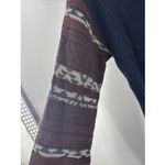 Rubbish Snap Up Knit Dark Navy Cardigan Sweater Southwestern Women's Medium Photo 1