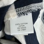 Banana Republic White and Navy Striped Tee Shirt Dress Photo 8