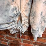 Gilli womens tie dye ruched drawstring sides pullover sweatshirt blue L Size L Photo 3