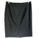 Ann Taylor Factory Women’s Black Business‎ Casual Work Knee Length Pencil Skirt Size 8 Photo 1