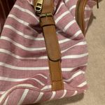 Madden Girl Pink/mauve and White Striped Weekender bag Photo 9