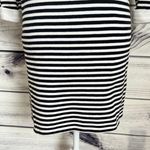 Topshop Black & White Striped Cuffed Sleeved Sweater Shift Dress Photo 5