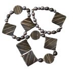 NWT Angelas Designs one of a kind Black and silver handmade bracelets Black Photo 0