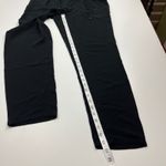 Eileen Fisher 100% Silk Crepe Pull-on Drawstring Pant Womens Size Small Black Photo 4