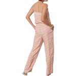 Faherty Renata Jumpsuit size Small in Coral Nusa Floral Cami Strap Lightweight Pink Photo 1