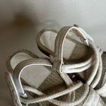 Schutz Womens Demmy Sandals White Natural Espadrille Quilted Rope NEW 7.5 Photo 3