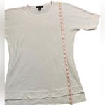 Eileen Fisher Cream Tencel Lyocell and Silk Blend Crewneck Short Sleeve Sweater Photo 3