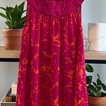 CAbi #999 Print Origami Neckline Sleeveless Tunic Tank, XS Photo 0