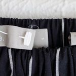 Vince Striped Asymmetrical Rope Tie Skirt Black White Sz Small Photo 3