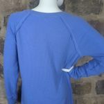 Wildfox Haley Brushed Long Sleeve V-Neck Top Blue Size Small Exposed Seams Photo 5
