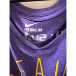 Nike LSU GEAUX Tigers College Logo Purple Muscle Tee T-shirt Photo 1