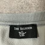 True Religion Griffin Glitter Velvet Pullover Sweatshirt size Medium Photo 9