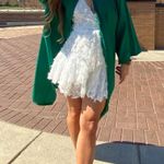 Selfie Leslie  White Dress Mini Ruffle Photo 2