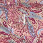 Ralph Lauren Lauren  Printed 3/4 Sleeve Capri Pants‎ Pajama Set Pink Paisley Med Photo 5