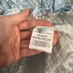 Faithfull the Brand 402 Faithful The Brand Blue and White Ruched Blouse Size Medium Color Blue White Photo 3