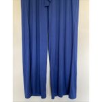Gaiam  Blue Tie Waist Wide Leg Stretch Yoga Workout Activewear Lounge Pants Small Photo 2