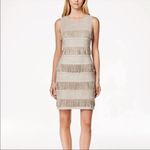 Calvin Klein NWT  Suede Fringe Dress Size 10 Photo 0