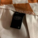 Cider  orange and white checkered pants high rise small Photo 2