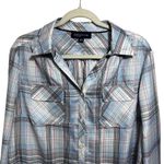 Jones New York Signature Women's Sz L Shirt Button Down Long Sleeve Blouse PJ Photo 1