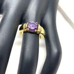 Sterling Silver Looks like 14K! , gold overlay ring 💜 Photo 3