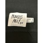 Princess Polly  Women's Black Linen Cotton Zipper Mini Straight Pencil Skirt Sz 4 Photo 3