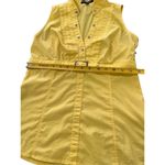 EXPRESS  Design Studio Women Yellow Sleeveless Blouse Small Photo 1