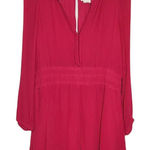 By  Hot Pink Long Sleeve Romper Size Medium Anthropologie Romper Photo 0