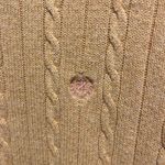 IZOD  Tan cable sweater. Sz. XL. Photo 1