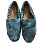 Toms classic slip on flats distressed blue corduroy size 6.5 Photo 10