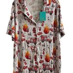 Posh Peanut Womens Pajama Shirt Short Sleeve Bamboo Loungewear Size Large Gray Photo 0