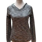 Avia Heather Gray Soft Lightweight Long Sleeve V-Neck Pullover Women's Hoodie S Photo 0