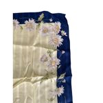 RENOMA Paris Floral Daisy Print 16" by 16" Cotton Scarf Photo 3