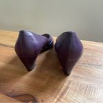 Salvatore Ferragamo Vintage  Purple Leather Pumps 2" Heels Italian Size 7 B Photo 2