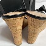 Charles David  Lolly black cork wedge ankle strap sandals size 9.5 NIB Photo 4