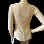 La Gypsy  Thick Ribbed embroidered Rose sweater Photo 4