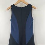 Black Halo  Navy Blue/ Black Classic Dress Luxury Designer Modern Flare Size 2 Photo 4