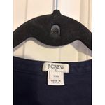 J.Crew Navy Blue Lace Up Short Sleeve T Shirt Dress Women's XXS Photo 4