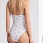 Betsey Johnson Pink and White Swimsuit with Floral Design Photo 10